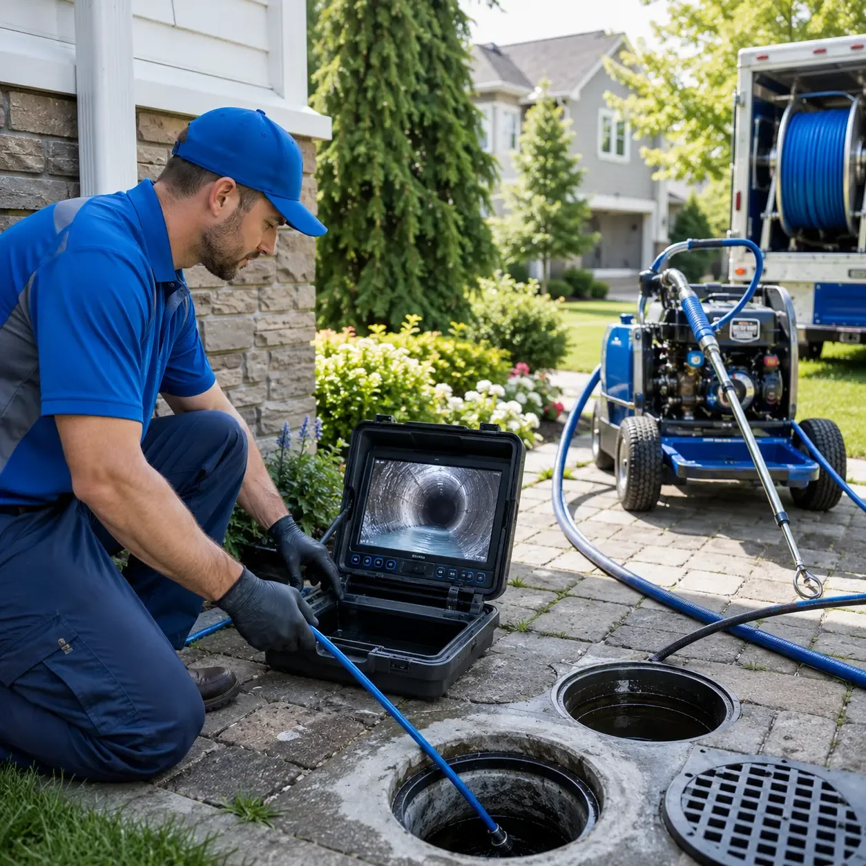 Outdoor drain cleaning professionals serving Hanlontown, IA